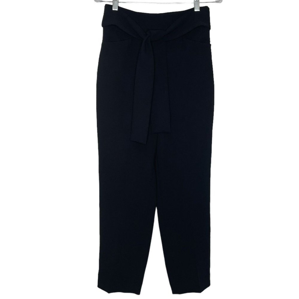 Aritzia Wilfred Ankle Geneva Pants Size 4 Waist Tie Side Zipper Closure